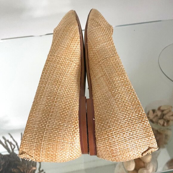 Sam Edelman,  Wanda Pointed Toe, Ballet Flat , Bleached Beachwood Weave, Size 5 - Picture 4 of 8